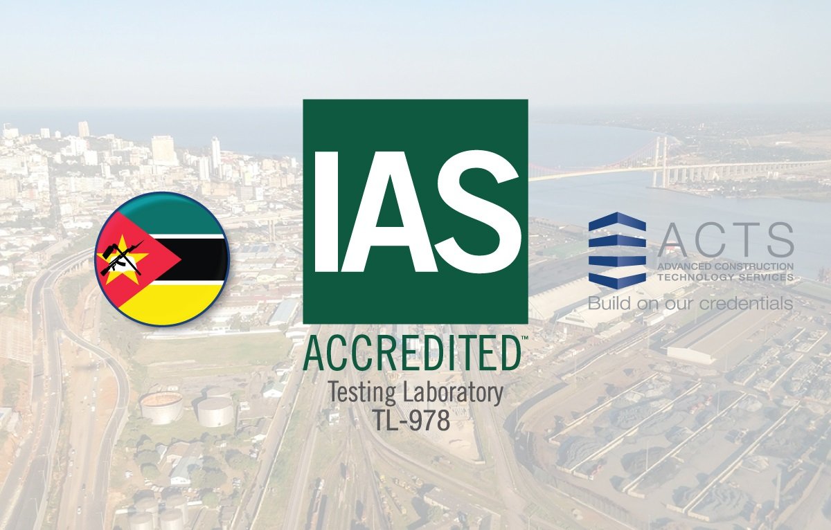 ACTS Mozambique Branch Has Met The Requirements Of AC89, IAS Accreditation Criteria For Testing Laboratories TL-978